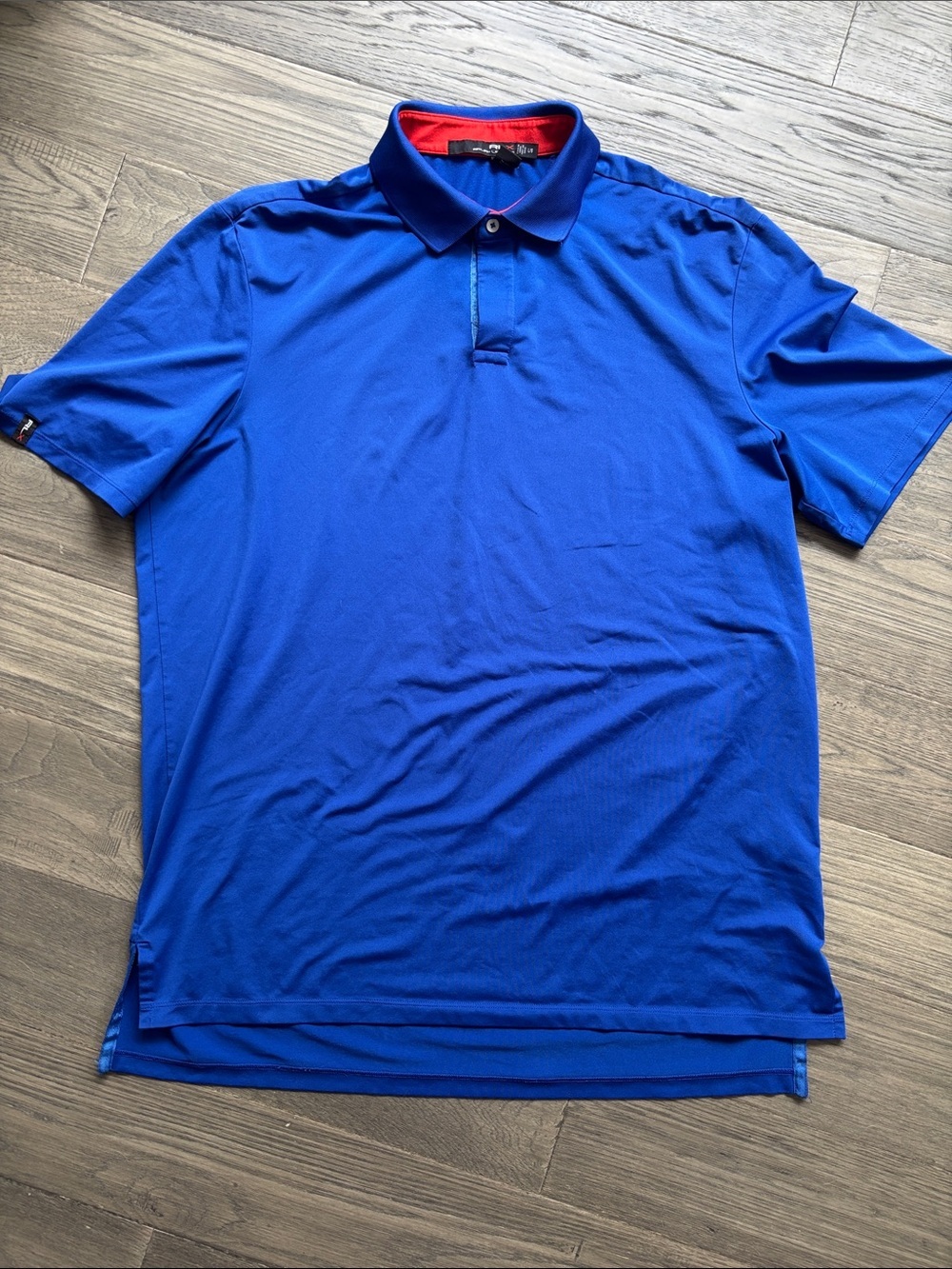 Ralph Lauren RLX | Blue Polo with Red Collar Trim Size Large